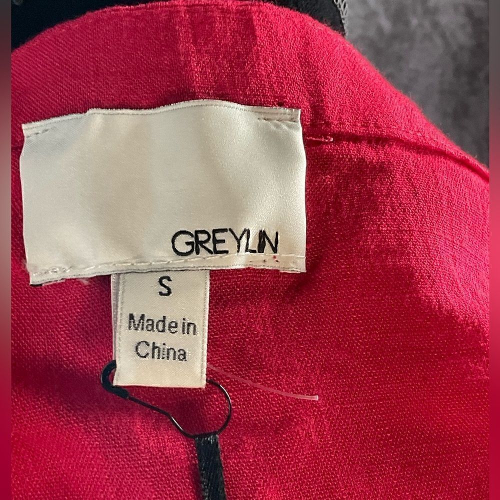 Greylin Arnette Off Shoulder Top festival concert boho party date size small red - Picture 8 of 15